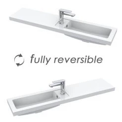 Arezzo 1100 Matt Green Slimline Combination Vanity Unit (Brushed Brass Flush & Handles) 12 Arezzo 1100 Matt Green Slimline Combination Vanity Unit (Brushed Brass Flush & Handles) -Cloakroom Suites Shop AZ11TGBBSL d6 460