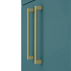 Arezzo 1100 Matt Green Slimline Combination Vanity Unit (Brushed Brass Flush & Handles) 9 Arezzo 1100 Matt Green Slimline Combination Vanity Unit (Brushed Brass Flush & Handles) -Cloakroom Suites Shop AZ11TGBBSL n d1 460