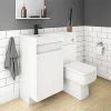 Arezzo 900mm Gloss White Combination Bathroom Suite Unit (inc. Cistern + Square Toilet) 1 Arezzo 900mm Gloss White Combination Bathroom Suite Unit (inc. Cistern + Square Toilet) -Cloakroom Suites Shop AZCBS9 prod
