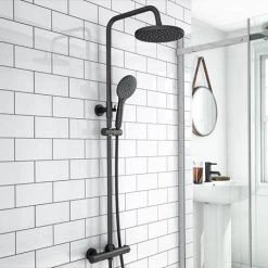 Arezzo Matt Black Complete Modern Bathroom Package -Cloakroom Suites Shop AZMBCBPSB d5 460