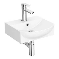 Arezzo Square Cloakroom Suite (Toilet + Basin) -Cloakroom Suites Shop AZSQCS d2 460