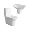 Hudson Reed Maya 4 Piece Suite (with Semi Pedestal) -Cloakroom Suites Shop Alton Semi Suite P