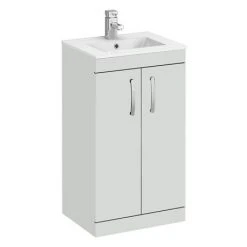 Brooklyn Grey Mist Small 4-Piece Suite -Cloakroom Suites Shop B4PDG nd1 460