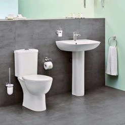 Grohe Bau 4-Piece Bathroom Suite (Basin + Rimless Close Coupled Toilet) 11 Grohe Bau 4-Piece Bathroom Suite (Basin + Rimless Close Coupled Toilet) -Cloakroom Suites Shop BAU4PC n d1 460