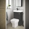 Brooklyn 500mm Hacienda Black 2-In-1 Combined Wash Basin & Toilet 2 Brooklyn 500mm Hacienda Black 2-In-1 Combined Wash Basin & Toilet -Cloakroom Suites Shop BCOMBLK prod1