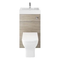 Brooklyn 500mm Driftwood 2-In-1 Combined Wash Basin & Toilet 10 Brooklyn 500mm Driftwood 2-In-1 Combined Wash Basin & Toilet -Cloakroom Suites Shop BCOMDRI detail1 460