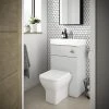 Brooklyn 500mm Grey Mist 2-In-1 Combined Wash Basin & Toilet -Cloakroom Suites Shop BCOMGM p
