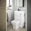 Brooklyn 500mm White Gloss 2-In-1 Combined Wash Basin & Toilet -Cloakroom Suites Shop BCOMWHT prod