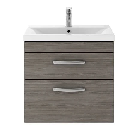 Brooklyn Grey Avola Cloakroom Suite (Wall Hung Vanity + Toilet) 5 Brooklyn Grey Avola Cloakroom Suite (Wall Hung Vanity + Toilet) - Image 3