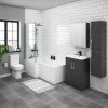 Brooklyn Black L Shaped Bath Suite (with Vanity + Tall Cabinet) 2 Brooklyn Black L Shaped Bath Suite (with Vanity + Tall Cabinet) -Cloakroom Suites Shop BHBVT prod