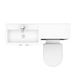 Brooklyn Black 1100mm Combination Furniture Pack -Cloakroom Suites Shop BK1100BLK D5 460