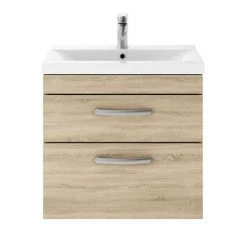 Brooklyn Natural Oak Cloakroom Suite (Wall Hung Vanity + Toilet) 10 Brooklyn Natural Oak Cloakroom Suite (Wall Hung Vanity + Toilet) -Cloakroom Suites Shop BNO5C d2 460