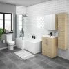 Brooklyn Natural Oak L Shaped Bath Suite (with Vanity + Tall Cabinet) 1 Brooklyn Natural Oak L Shaped Bath Suite (with Vanity + Tall Cabinet) -Cloakroom Suites Shop BNVT np