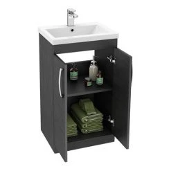 Brooklyn Black Bathroom Suite -Cloakroom Suites Shop BRBLKBS d2 460