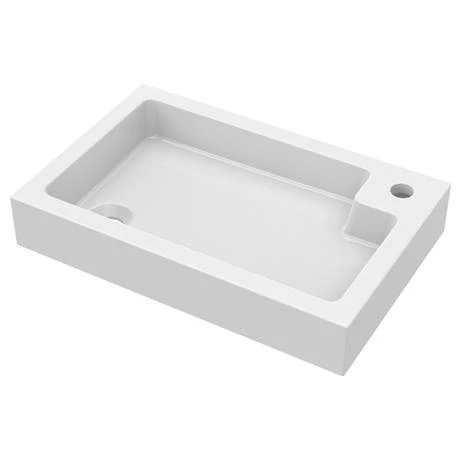Brooklyn White Gloss Combined Two-In-One Wash Basin, Toilet & Flush Plate (500mm wide x 300mm) 4 Brooklyn White Gloss Combined Two-In-One Wash Basin, Toilet & Flush Plate (500mm wide x 300mm) - Image 2