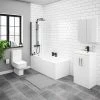 Brooklyn Gloss White Bathroom Suite -Cloakroom Suites Shop BRWHTBS np