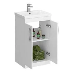 Brooklyn White Gloss Small Bathroom Suite -Cloakroom Suites Shop BRWHT detail1 460