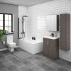 Brooklyn Grey Avola Bathroom Suite with Tall Cabinet -Cloakroom Suites Shop BTCGA p