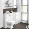 Brooklyn White Gloss 1500mm Wide Combination Furniture Pack -Cloakroom Suites Shop Brooklyn White Combination Furniture Pack 1500mm Wide p