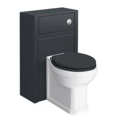Chatsworth Traditional Graphite Sink Vanity Unit + Toilet Package -Cloakroom Suites Shop C560WCBLK d2 460