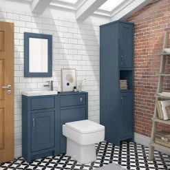 Chatsworth Traditional Cloakroom Vanity Unit Suite - Blue 10 Chatsworth Traditional Cloakroom Vanity Unit Suite - Blue -Cloakroom Suites Shop C900BLU n d1 460