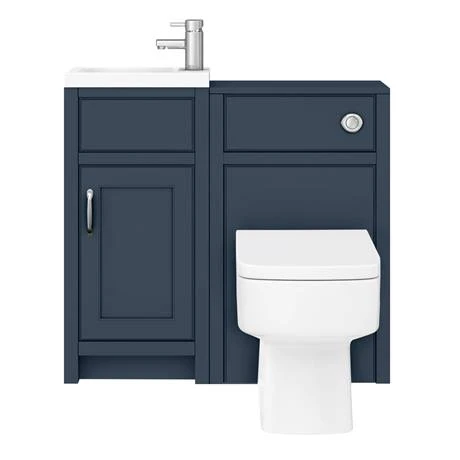 Chatsworth Traditional Cloakroom Vanity Unit Suite - Blue 6 Chatsworth Traditional Cloakroom Vanity Unit Suite - Blue - Image 4