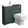 Chatsworth Traditional Cloakroom Vanity Unit Suite - Green -Cloakroom Suites Shop C900GRN p