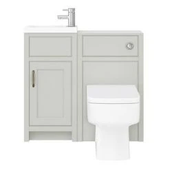 Chatsworth Traditional Cloakroom Vanity Unit Suite - Grey -Cloakroom Suites Shop C900GRY n d1 460