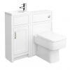 Chatsworth Traditional Cloakroom Vanity Unit Suite - White -Cloakroom Suites Shop C900WHT n p