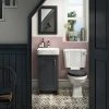 Chatsworth Traditional Graphite Cloakroom Suite (Vanity Unit + Close Coupled Toilet) -Cloakroom Suites Shop CBKCS425 n p