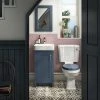 Chatsworth Traditional Blue Cloakroom Suite (Vanity Unit + Close Coupled Toilet) -Cloakroom Suites Shop CBLCS425 p