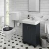 Chatsworth Graphite 4-Piece Low Level Bathroom Suite -Cloakroom Suites Shop CBLKLL4PC p