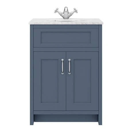 Chatsworth Blue White Marble 4-Piece Low Level Bathroom Suite 4 Chatsworth Blue White Marble 4-Piece Low Level Bathroom Suite - Image 2