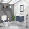 Chatsworth Blue Cloakroom Suite (Wall Hung Vanity Unit + Close Coupled Toilet) 1 Chatsworth Blue Cloakroom Suite (Wall Hung Vanity Unit + Close Coupled Toilet) -Cloakroom Suites Shop CBLWHS prod