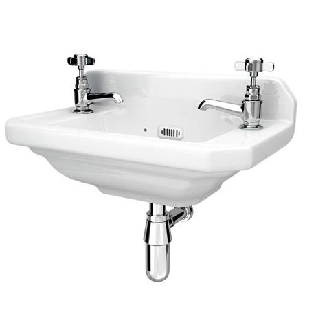 Carlton Traditional Cloakroom Suite - Close Couple Toilet & Wall Hung Basin 7 Carlton Traditional Cloakroom Suite - Close Couple Toilet & Wall Hung Basin - Image 5