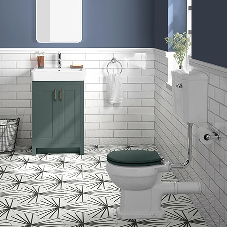 Chatsworth Green 4-Piece Low Level Bathroom Suite 3 Chatsworth Green 4-Piece Low Level Bathroom Suite