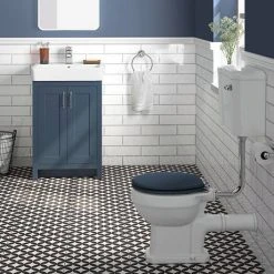 Chatsworth Blue Bathroom Suite incl. 1700 x 700 Bath with Panels -Cloakroom Suites Shop CHTBSBLU d6 460