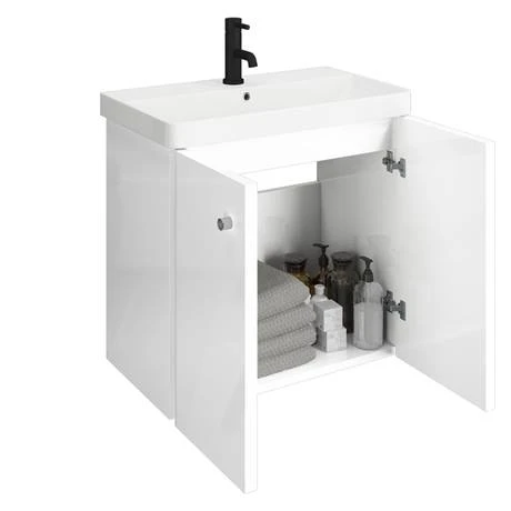 Cruze 600 Curved Wall Hung Vanity Unit + Close Coupled Toilet 4 Cruze 600 Curved Wall Hung Vanity Unit + Close Coupled Toilet - Image 2