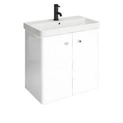 Cruze 600 Curved Wall Hung Vanity Unit + Close Coupled Toilet 10 Cruze 600 Curved Wall Hung Vanity Unit + Close Coupled Toilet -Cloakroom Suites Shop CRZ6WHCC d2 460