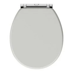 Chatsworth Traditional Grey Semi-Recessed Vanity Unit w. Matt Black Handles + Toilet Package -Cloakroom Suites Shop CSR6WCGRYMB d4 460