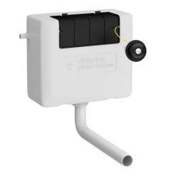 Chatsworth Traditional Grey Semi-Recessed Vanity Unit w. Matt Black Handles + Toilet Package -Cloakroom Suites Shop CTDFCC BLK n l 460 4