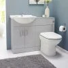 Cove 1050mm Light Grey Vanity Unit Cloakroom Suite 2 Cove 1050mm Light Grey Vanity Unit Cloakroom Suite -Cloakroom Suites Shop CVG1050CS p