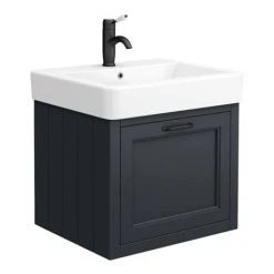 Chatsworth Wall Hung Graphite Vanity with Matt Black Handle & Low Level Toilet 8 Chatsworth Wall Hung Graphite Vanity with Matt Black Handle & Low Level Toilet -Cloakroom Suites Shop CWH560BLKMBLL d1 460