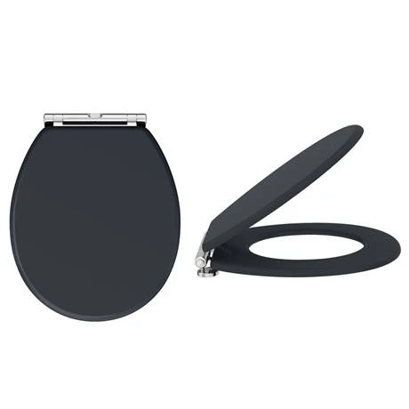 Chatsworth Wall Hung Graphite Vanity with Matt Black Handle & Low Level Toilet 7 Chatsworth Wall Hung Graphite Vanity with Matt Black Handle & Low Level Toilet - Image 5