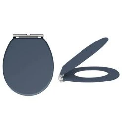 Chatsworth Wall Hung Blue Vanity with Chrome Handle & Low Level Toilet -Cloakroom Suites Shop CWH560BLUCLL d5 460