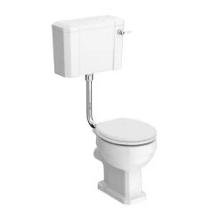 Chatsworth Wall Hung White Vanity with Matt Black Handle & Low Level Toilet -Cloakroom Suites Shop CWH560WHTMBLL d3 460
