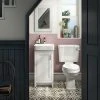 Chatsworth Traditional White Cloakroom Suite (Vanity Unit + Close Coupled Toilet) -Cloakroom Suites Shop CWHCS425 p