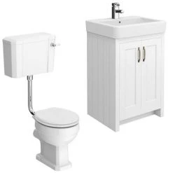 Chatsworth White 4-Piece Low Level Bathroom Suite -Cloakroom Suites Shop CWHTLL4PC nd4 460