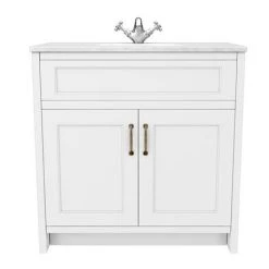 Chatsworth White Marble 810mm Traditional White Vanity Unit + Toilet Package 11 Chatsworth White Marble 810mm Traditional White Vanity Unit + Toilet Package -Cloakroom Suites Shop CWM810WCWHT n d1 460