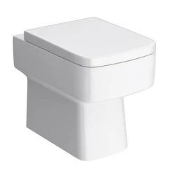 Nuie Cubix Gloss White Vanity Unit with Concealed Cistern, Square BTW Pan & Soft Close Seat -Cloakroom Suites Shop CXCCSBTWP d3 460